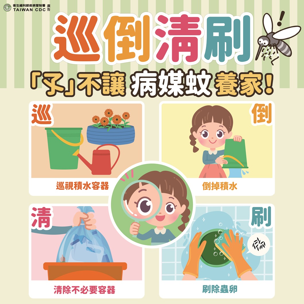 落實各項登革熱及漢他病毒防治工作(多語版宣傳)